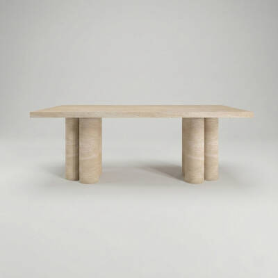 Alvear Traverten Yemek Masası - 2