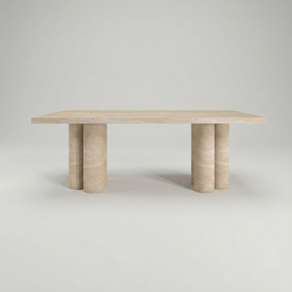 Alvear Traverten Yemek Masası - 2