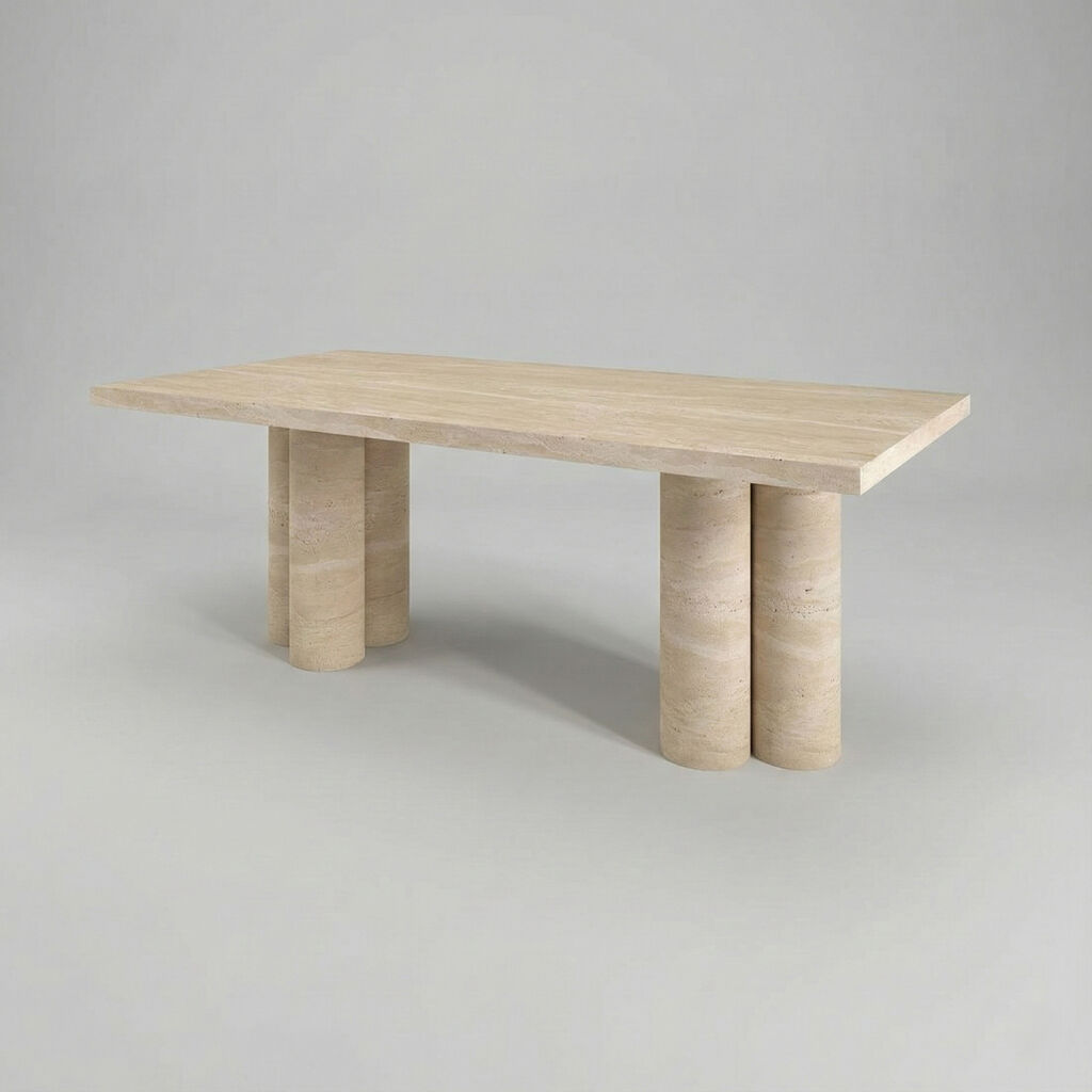 Alvear Traverten Yemek Masası - 3