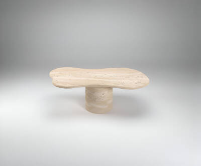 Ancona Traverten Orta Sehpa - 2