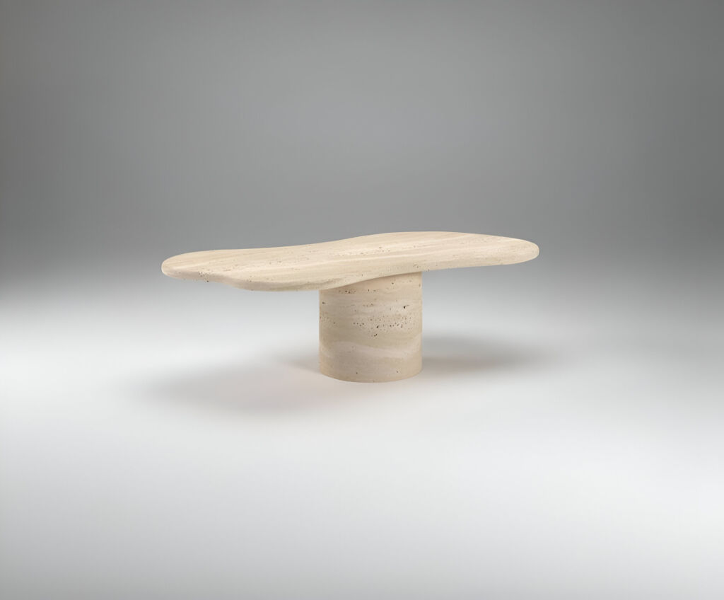 Ancona Traverten Orta Sehpa - 3