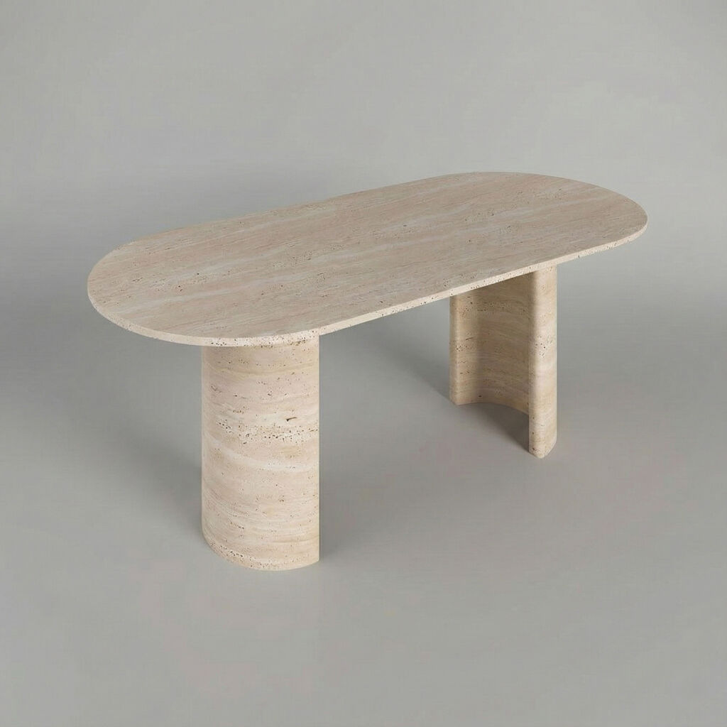 Areco Traverten Yemek Masası - 3