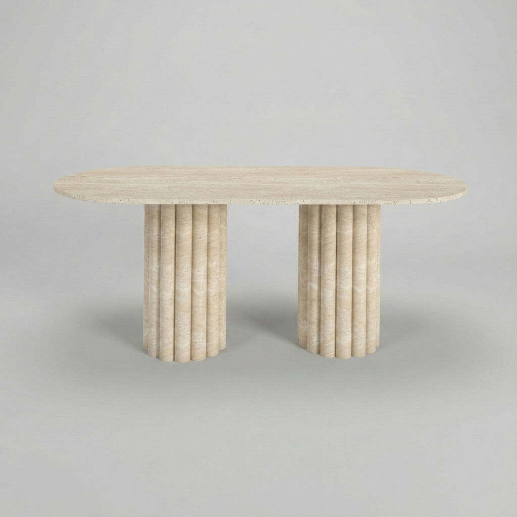 Armenia Traverten Yemek Masası - 2