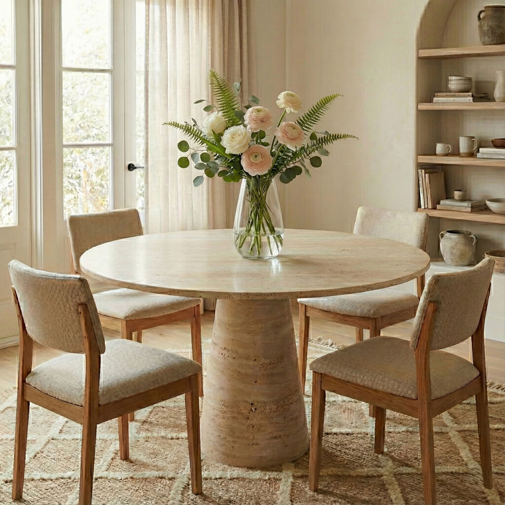 Arroyos Traverten Yemek Masası - 1