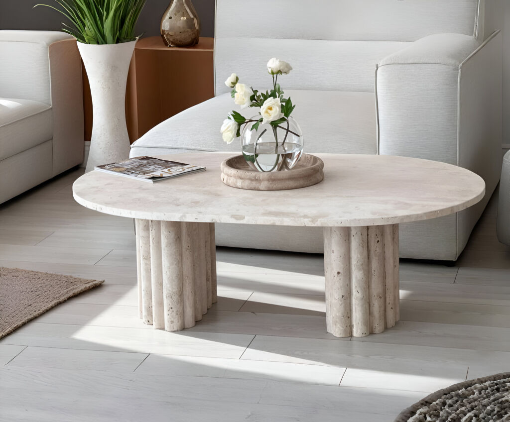 Bari Traverten Orta Sehpa - 1