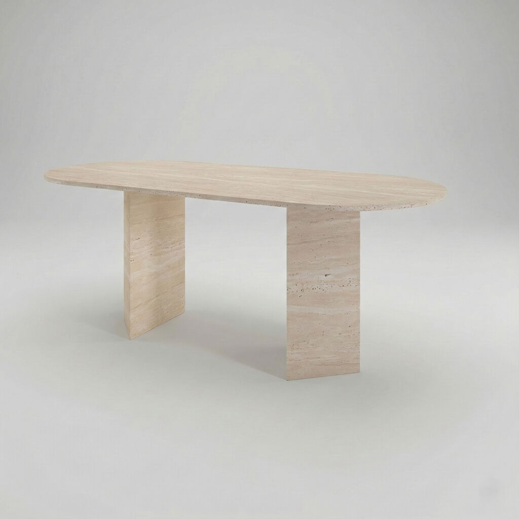 Barinas Traverten Yemek Masası - 1