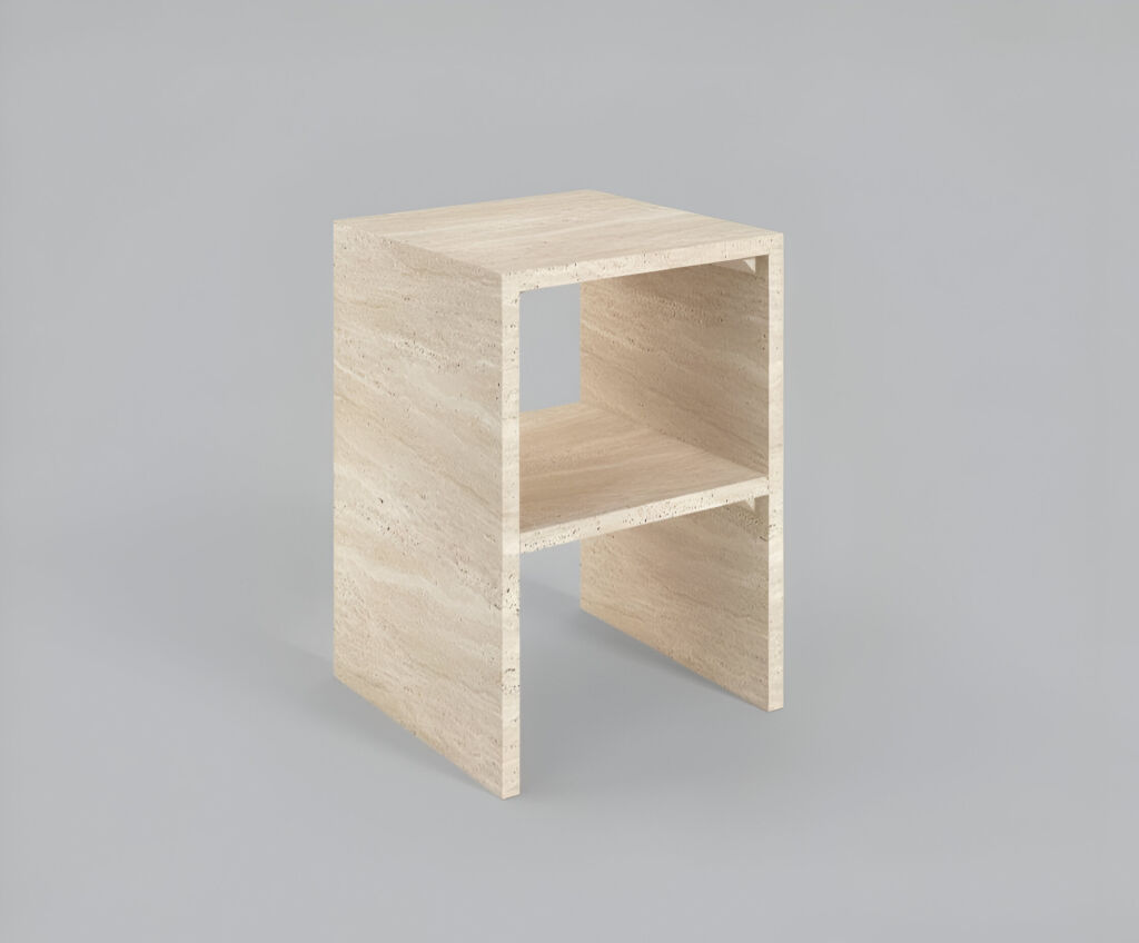 Bedy Traverten Yan Sehpa  - 3