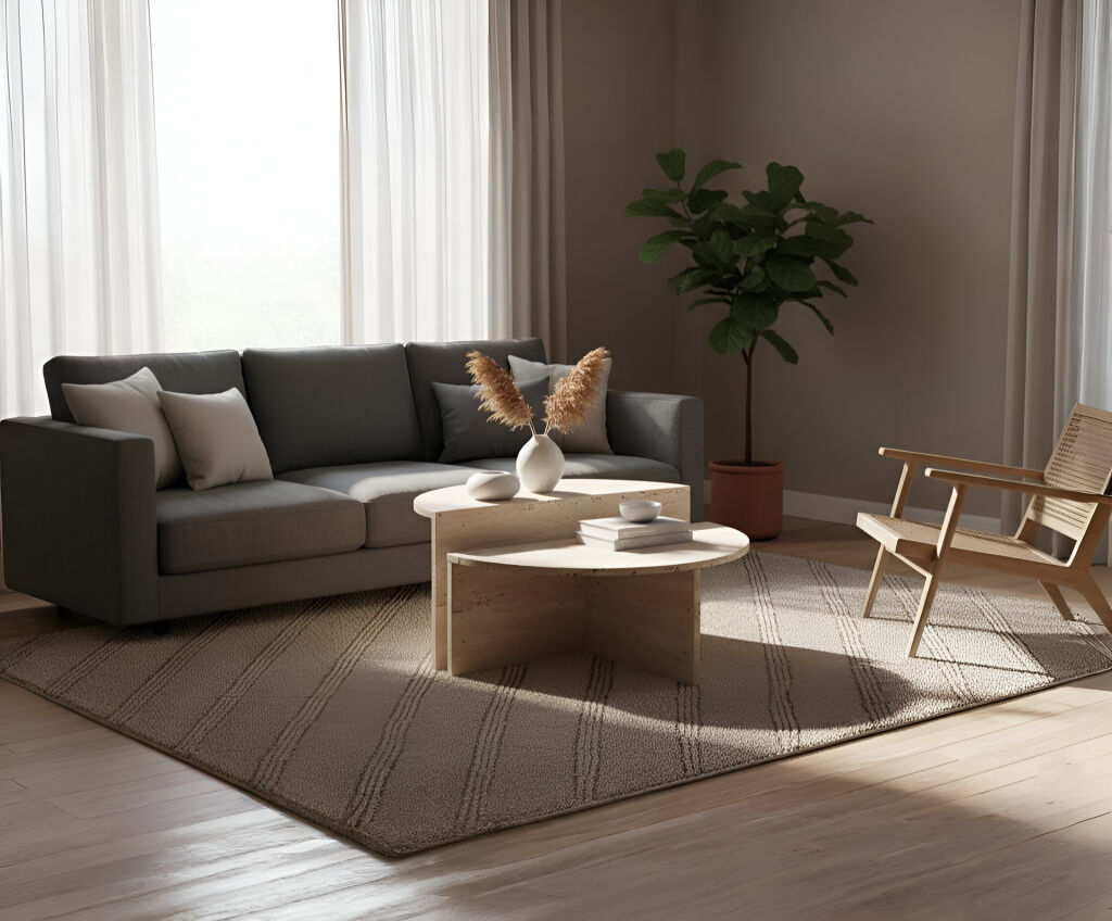 Belluno Traverten Orta Sehpa - 1