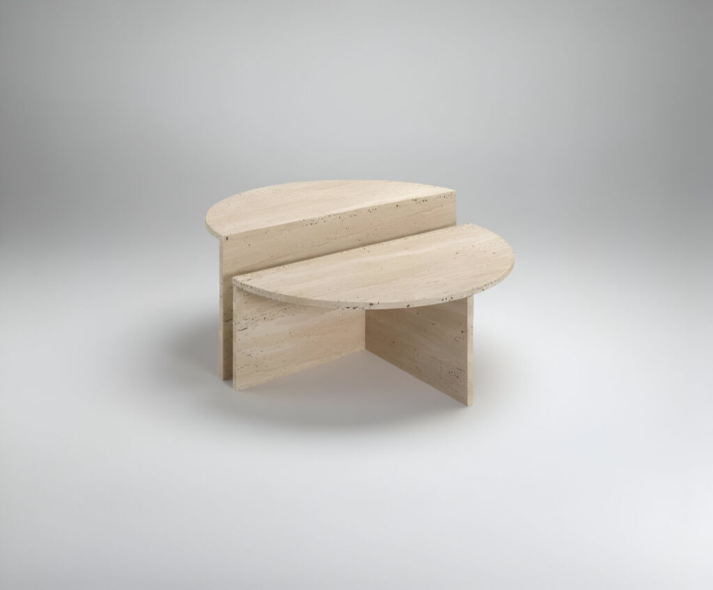 Belluno Traverten Orta Sehpa - 2