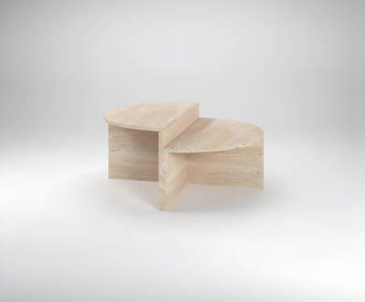 Belluno Traverten Orta Sehpa - 3