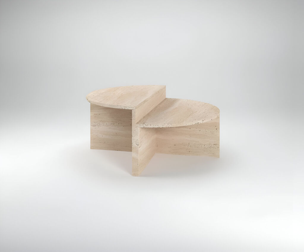 Belluno Traverten Orta Sehpa - 3