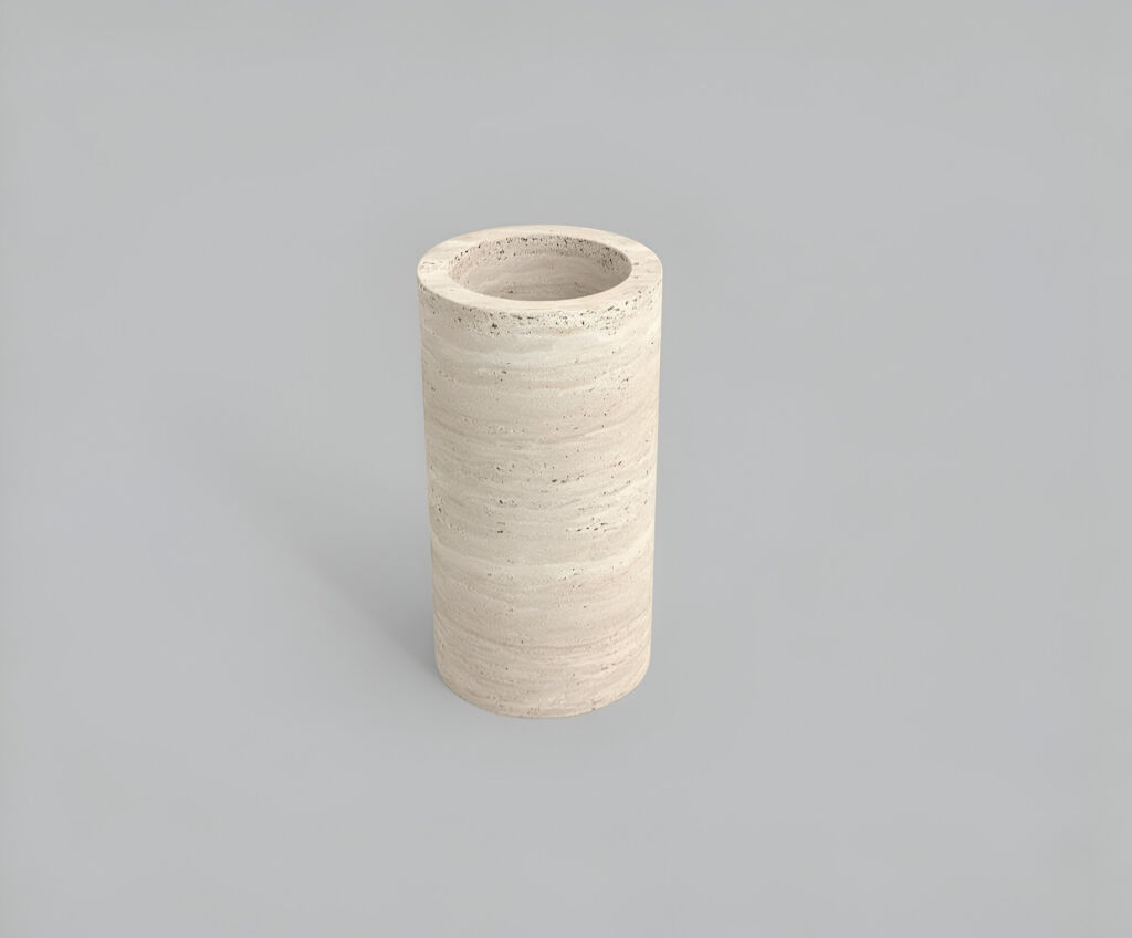 Bluu Traverten Vazo  - 3