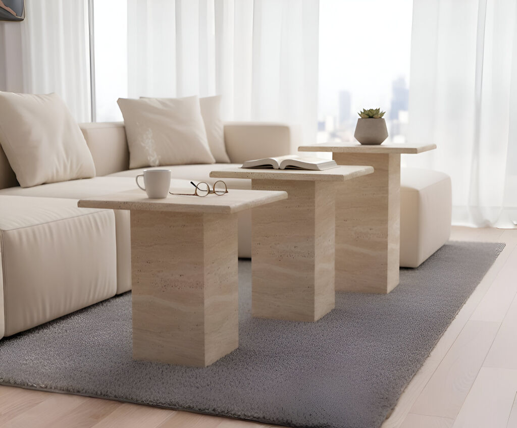 Delph Traverten Yan Sehpa - 1