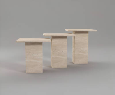 Delph Traverten Yan Sehpa - 3