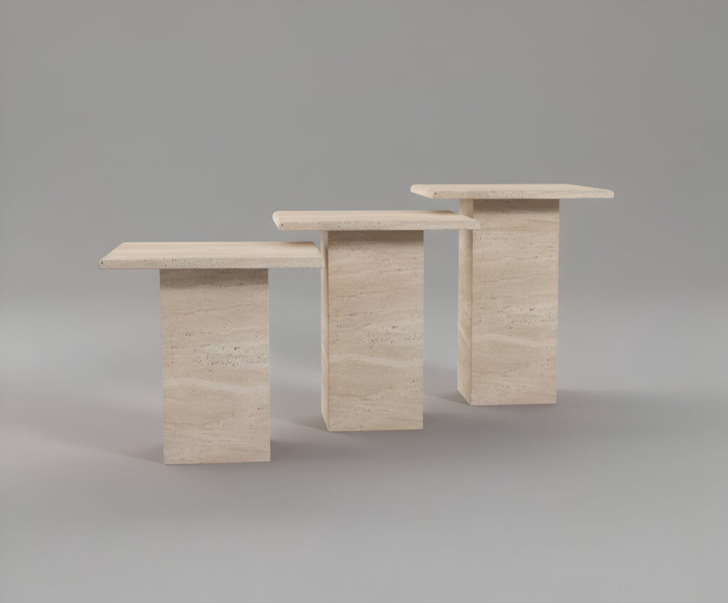 Delph Traverten Yan Sehpa - 3