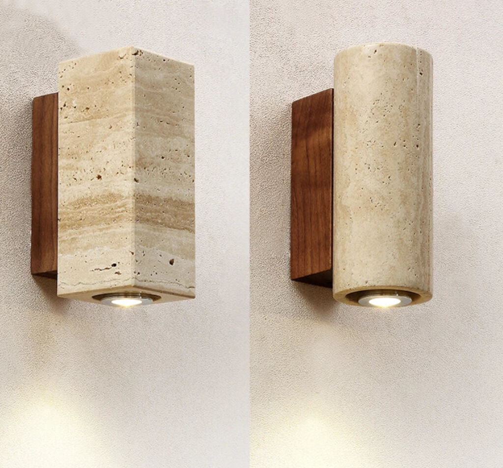 HEIMS 2’li Traverten Aplik Aydınlatma - 1