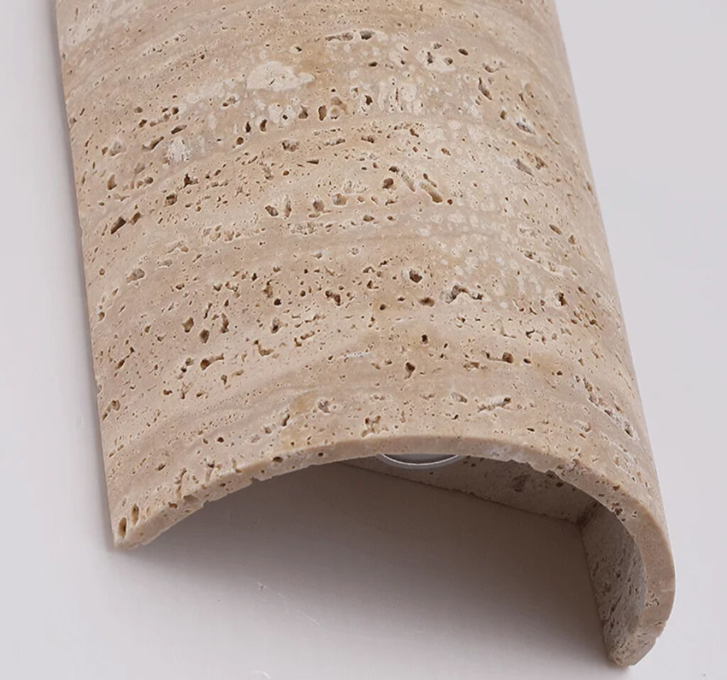 LULE Traverten Silindirik Duvar Apliği - 2