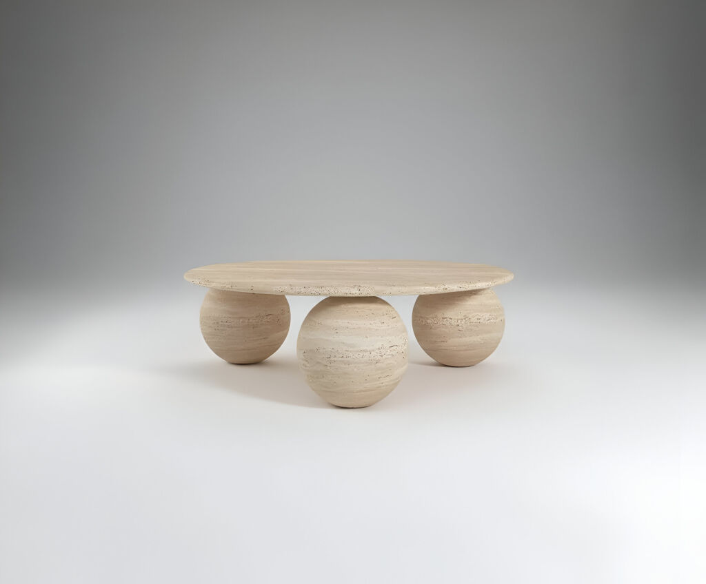 Menia Traverten Orta Sehpa - 2