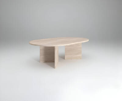 Nuoro Traverten Orta Sehpa - 2