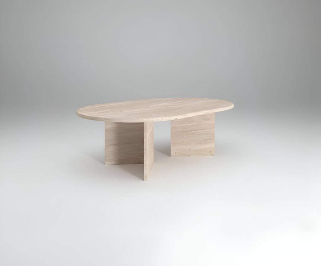 Nuoro Traverten Orta Sehpa - 2