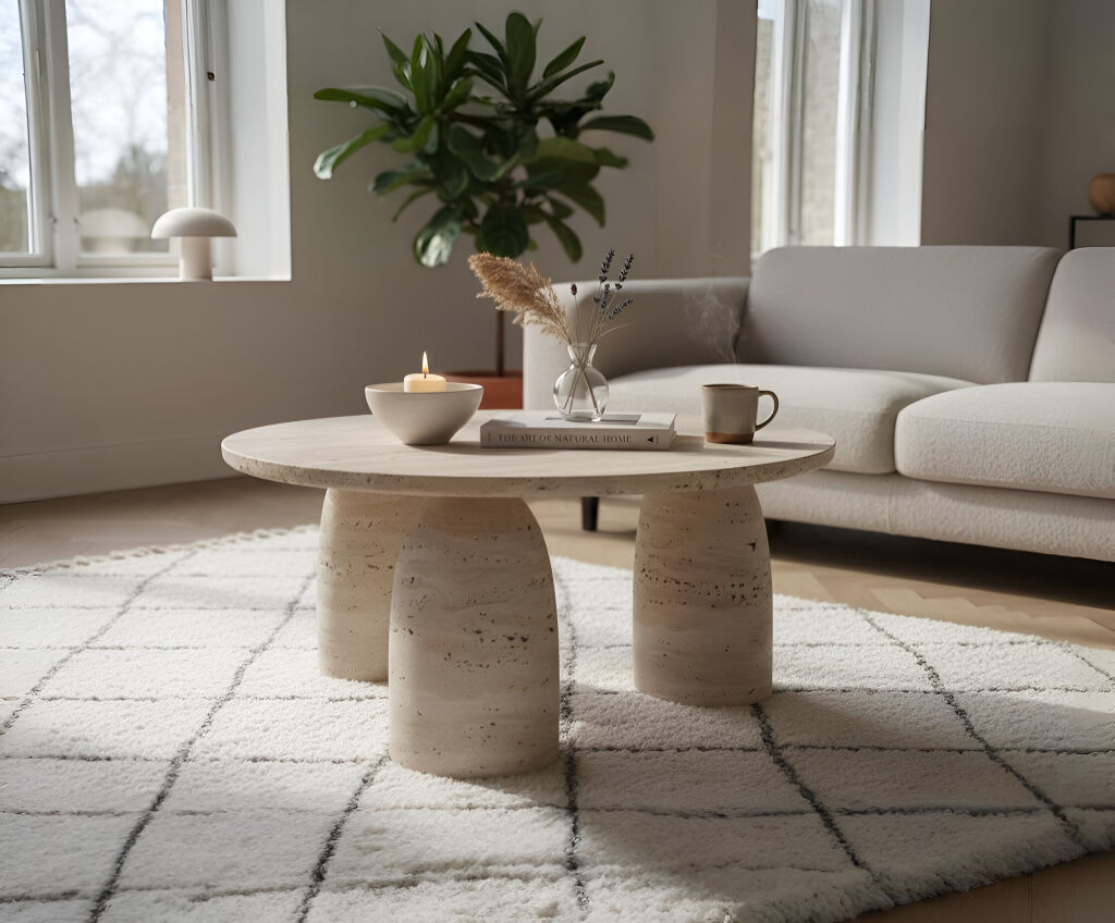 Olbia Traverten Orta Sehpa - 1