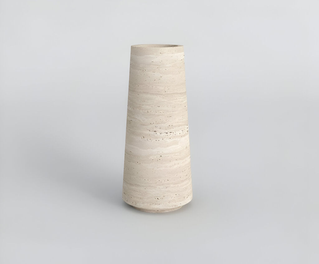 Olena Traverten Uzun Vazo  - 2