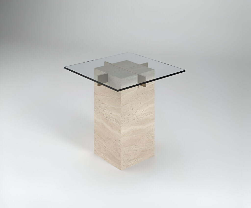 Olla Traverten Yan Sehpa - 2