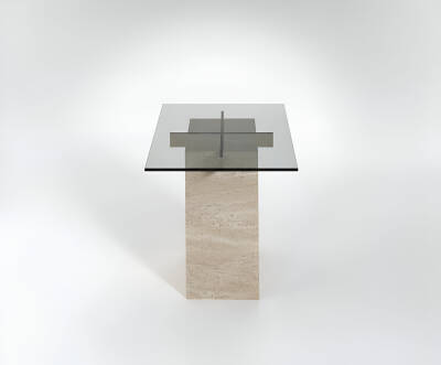 Olla Traverten Yan Sehpa - 3