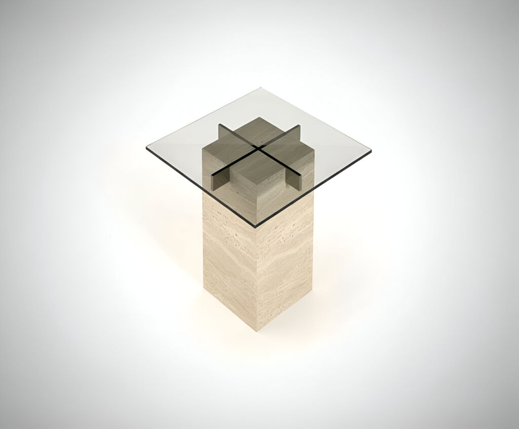 Olla Traverten Yan Sehpa - 4