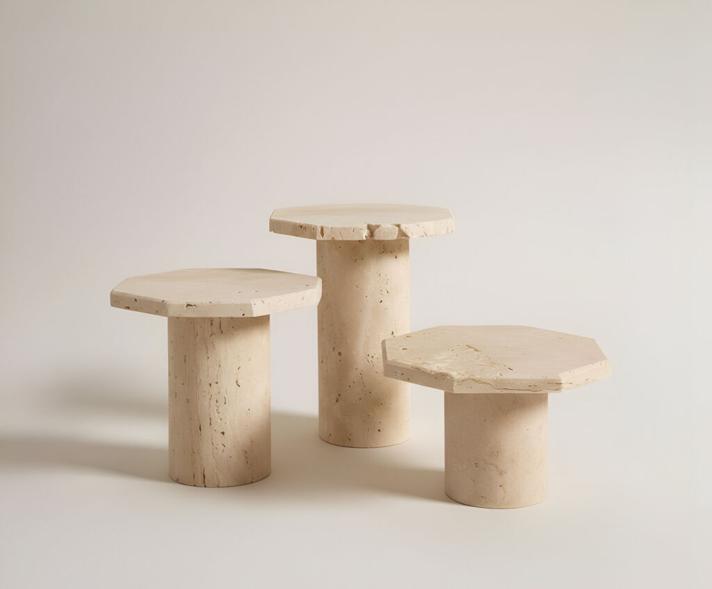 Paton Traverten Yan Sehpa - 1