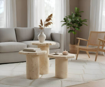 Paton Traverten Yan Sehpa - 2