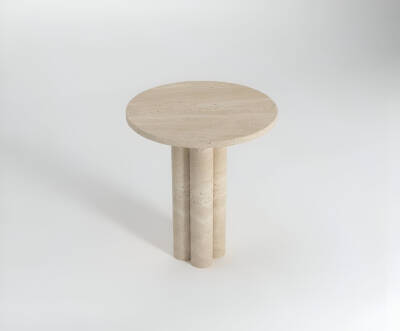 Peçora Traverten Yan Sehpa - 2