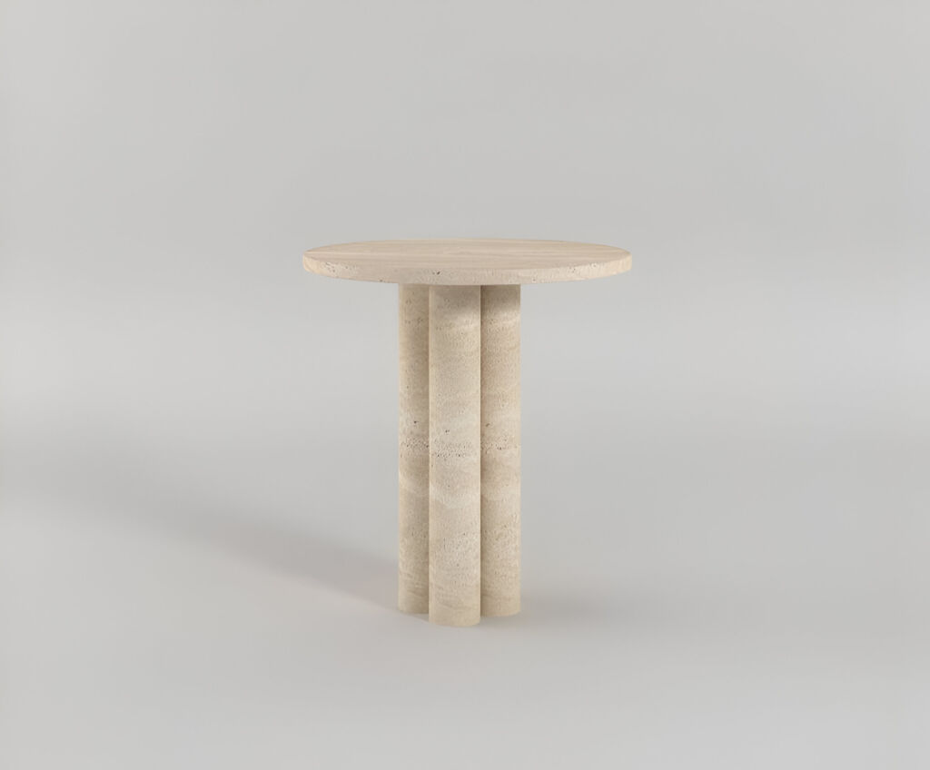 Peçora Traverten Yan Sehpa - 3