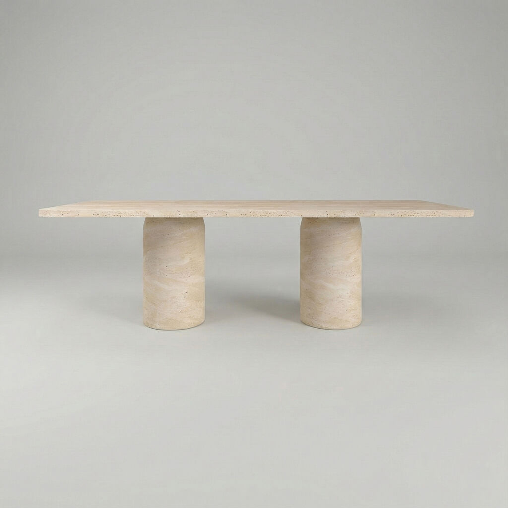 Pilar Traverten Yemek Masası - 3