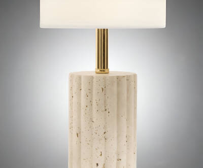 Santiago Traverten Abajur  - 2