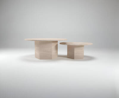 Sassari Traverten Orta Sehpa - 3