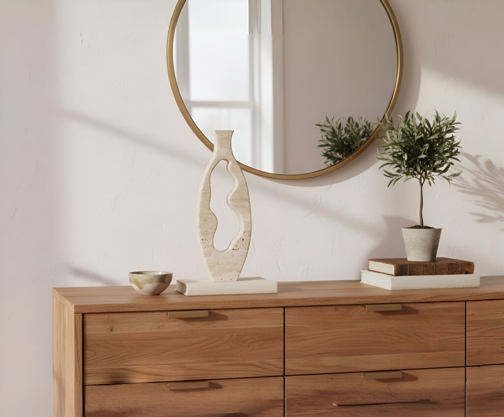 Selen Traverten Vazo  - 1