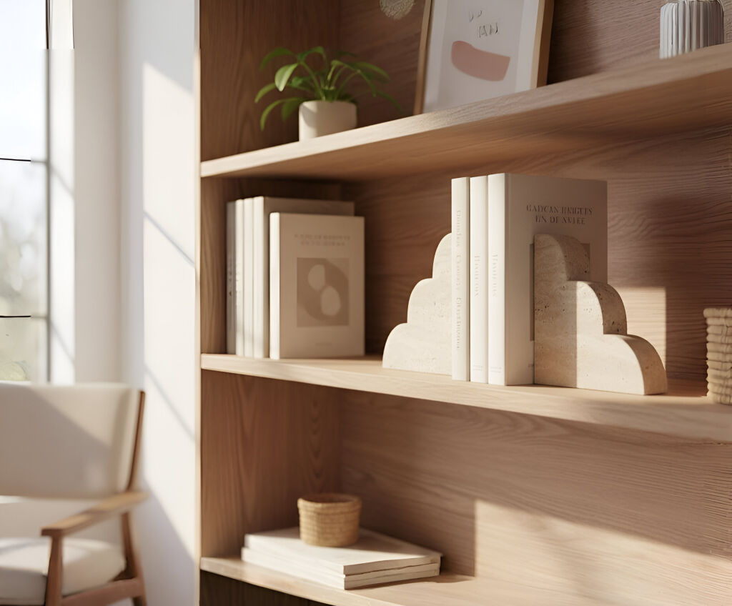 Semey Traverten Kitap Tutucu  - 1