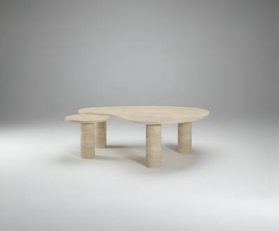 Toliara Traverten Orta Sehpa - 2