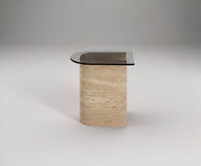 Tonya Traverten Yan Sehpa - 2