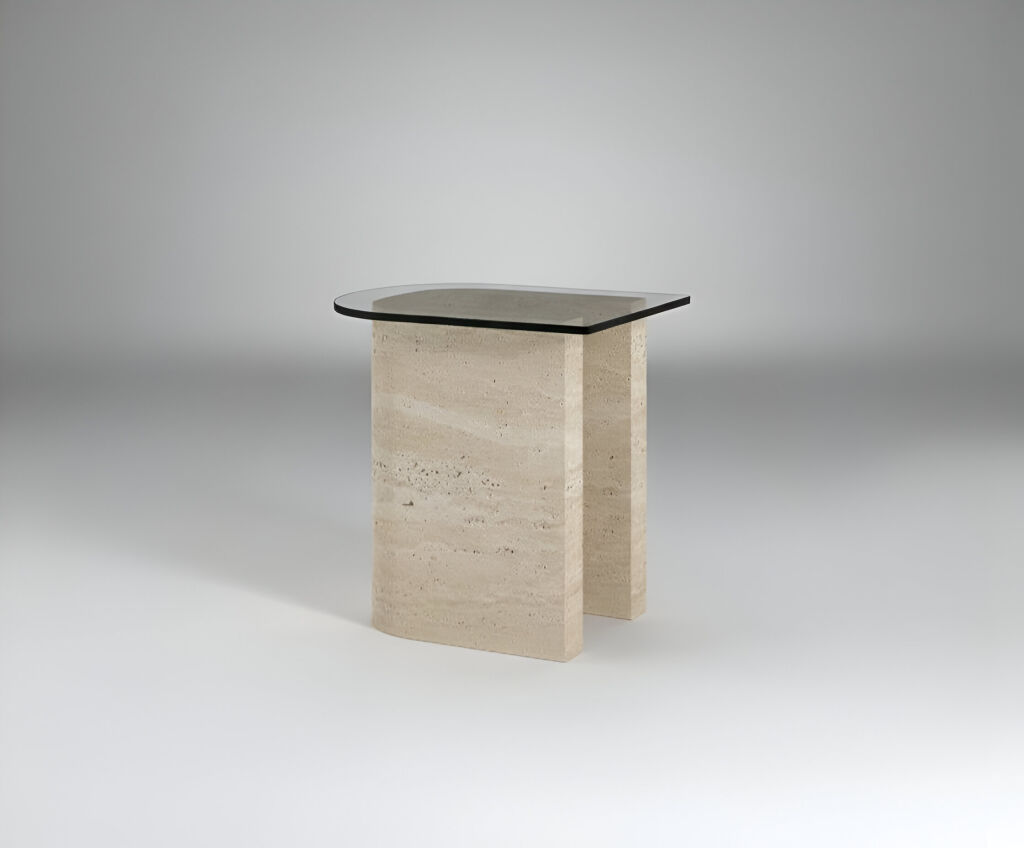 Tonya Traverten Yan Sehpa - 3