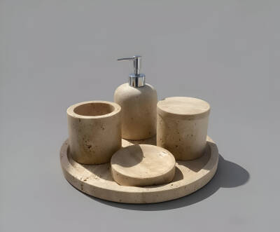 Traverten 5'li Banyo Seti  - 2