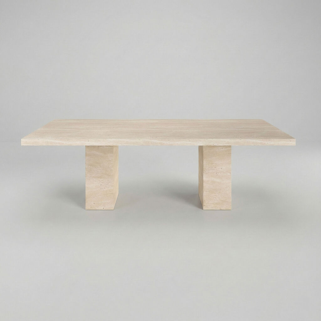 Trenque Traverten Yemek Masası - 3