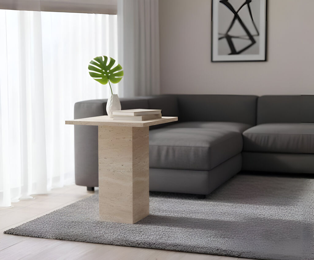 Tusen Traverten Yan Sehpa - 1