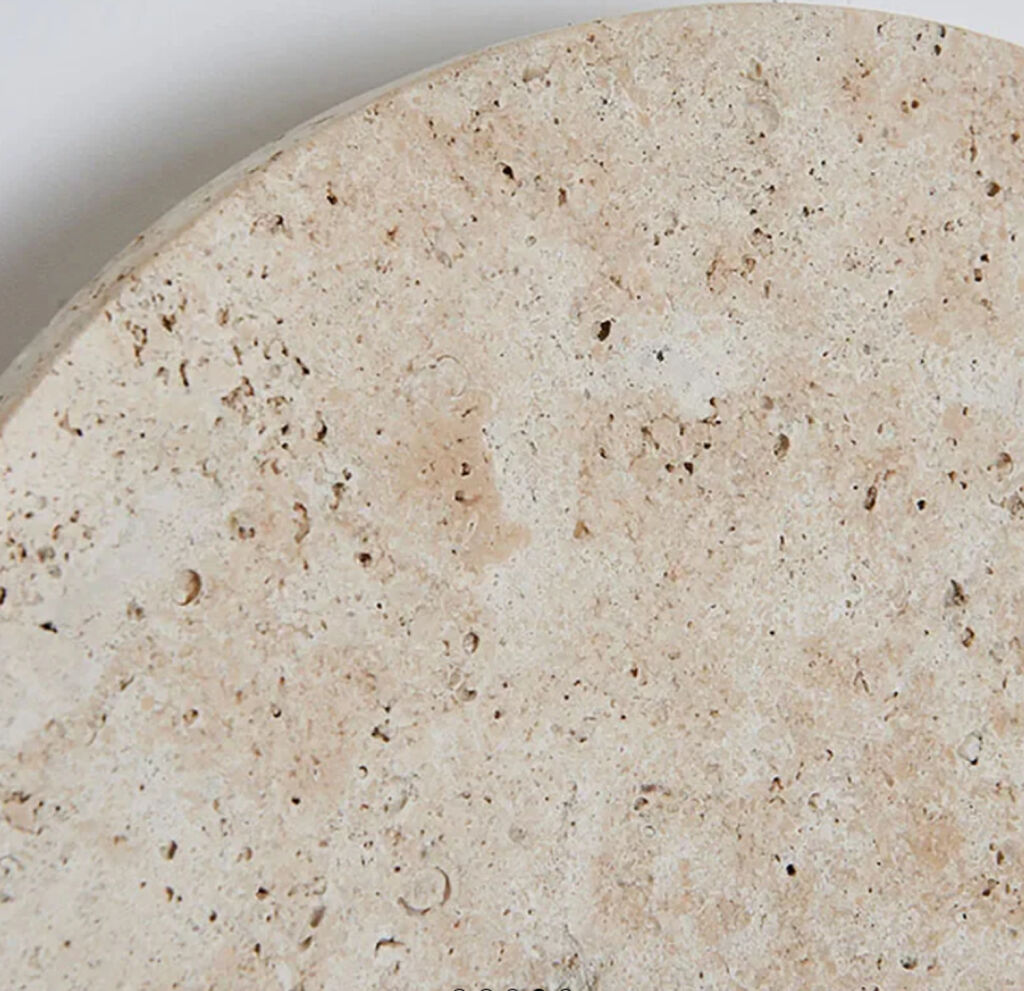 VAASA Traverten Dairesel Duvar Apliği - 2