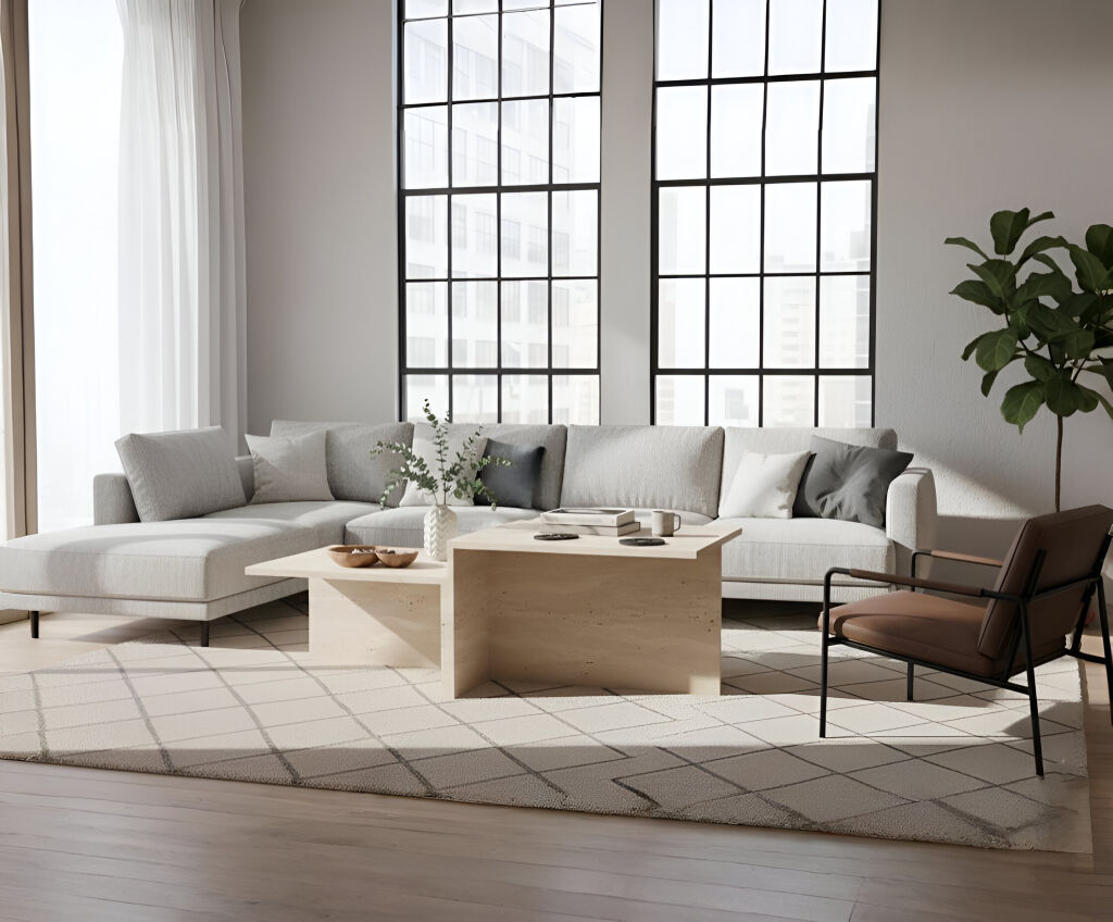 Verona Traverten Orta Sehpa - 1