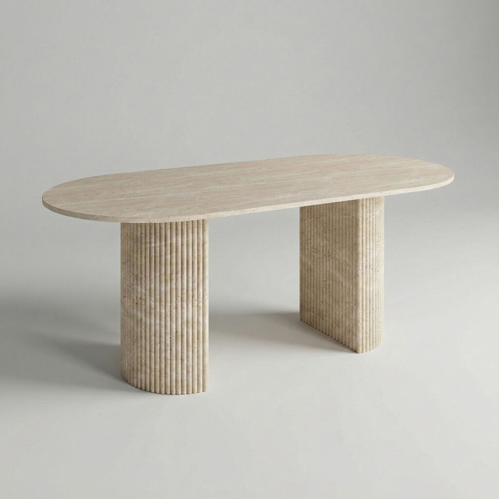 Vista Traverten Yemek Masası - 2