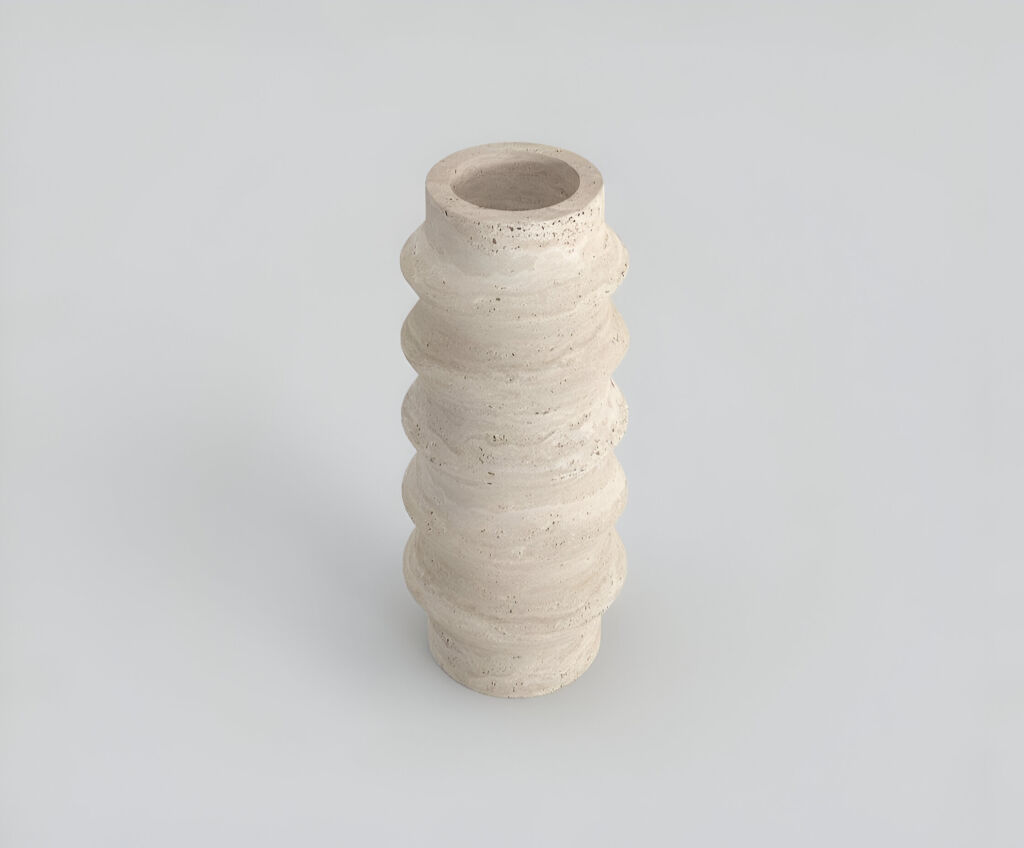 Yumen Traverten Vazo  - 2